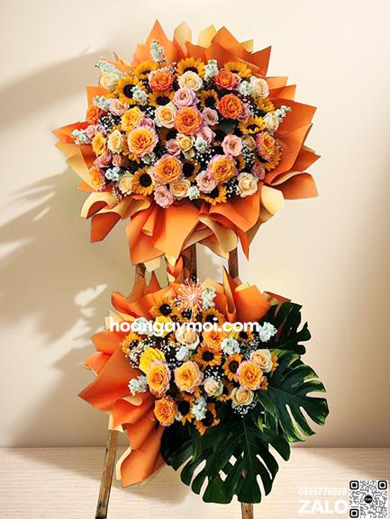hoa chuc mung khai truong 158