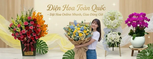 Dịch vụ điện hoa chuyên nghiệp, đặt hoa tại shop hoa tươi online Hellohoa.vn dễ dàng & tiện lợi